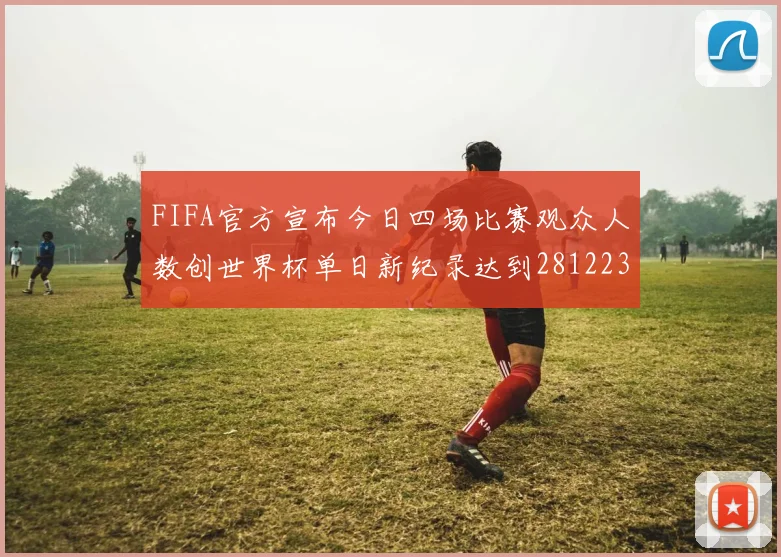 FIFA官方宣布今日四场比赛观众人数创世界杯单日新纪录达到281223人